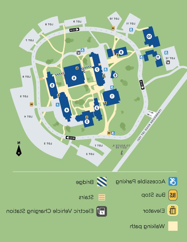 Map of the West Barnstable campus